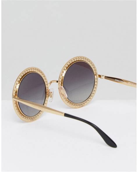 dolce gabbana round sunglasses 2155|dolce and gabbana oversized sunglasses.